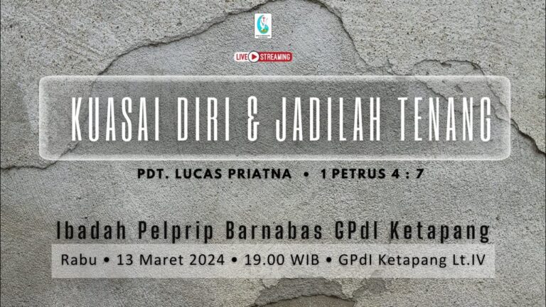 Live Ibadah PELPRIP Barnabas | Rabu, 13 Maret 24 | 19.00