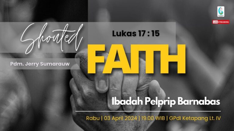 Ibadah PELPRIP Barnabas | Rabu, 03 April 2024 | 19.00